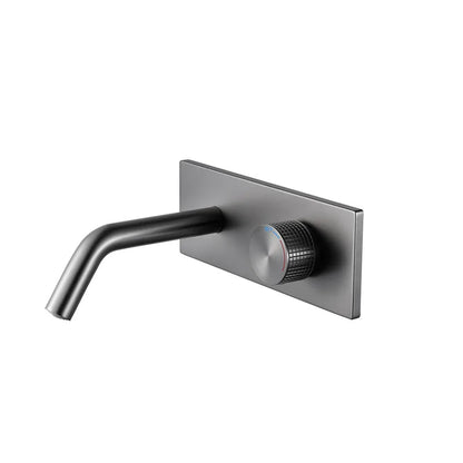 Cassiterite Robinet de Lavabo Mural Moleté, 4 Finitions