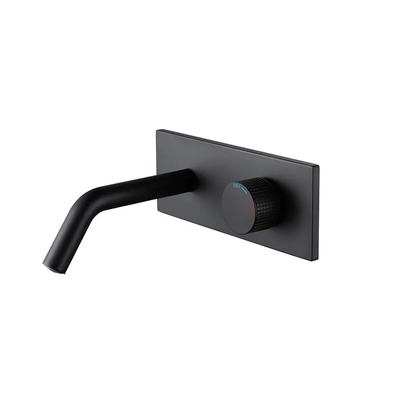 Cassiterite Robinet de Lavabo Mural Moleté, 4 Finitions