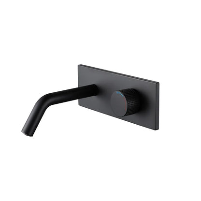 Cassiterite Robinet de Lavabo Mural Moleté, 4 Finitions