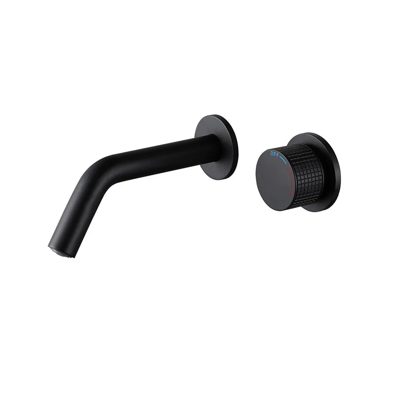 Cassiterite Robinet de Lavabo Mural Moleté, 4 Finitions