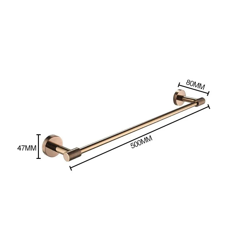 Barre de serviette moletée simple ou double