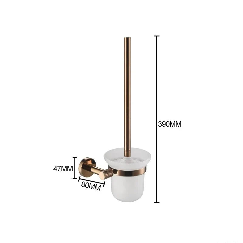 Porte-brosse WC moleté