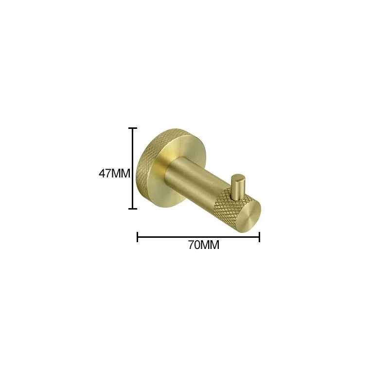 Patère moletée simple ou double