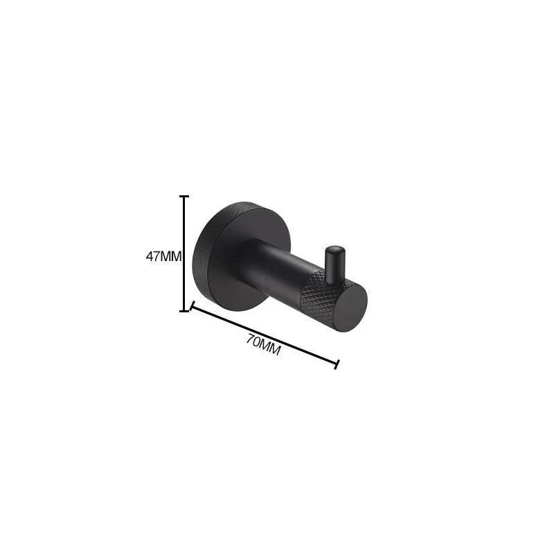 Patère moletée simple ou double