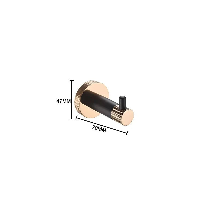 Patère moletée simple ou double