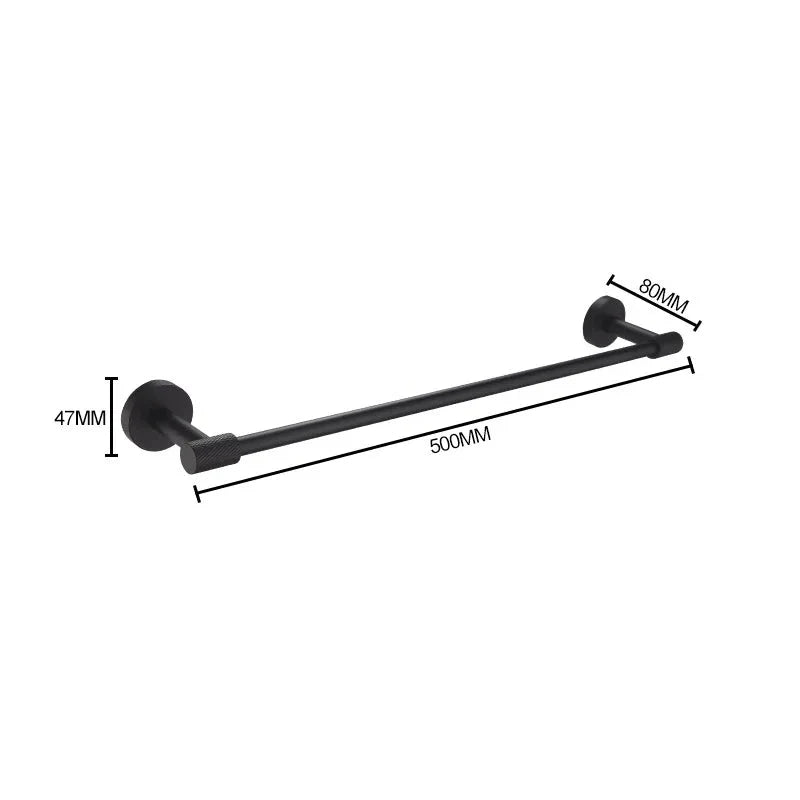 Barre de serviette moletée simple ou double