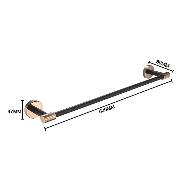 Barre de serviette moletée simple ou double