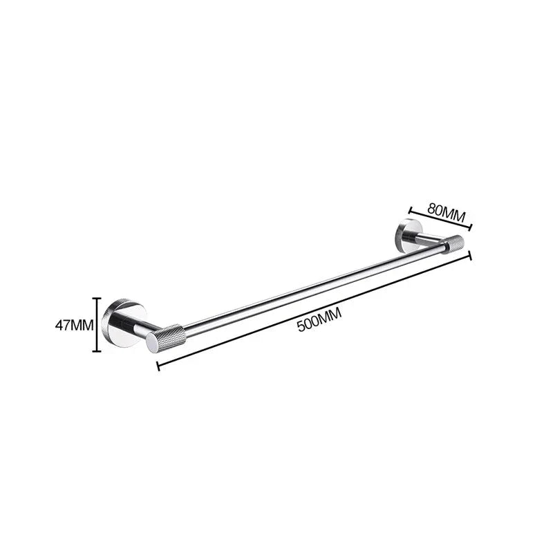 Barre de serviette moletée simple ou double