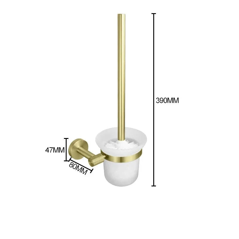 Porte-brosse WC moleté