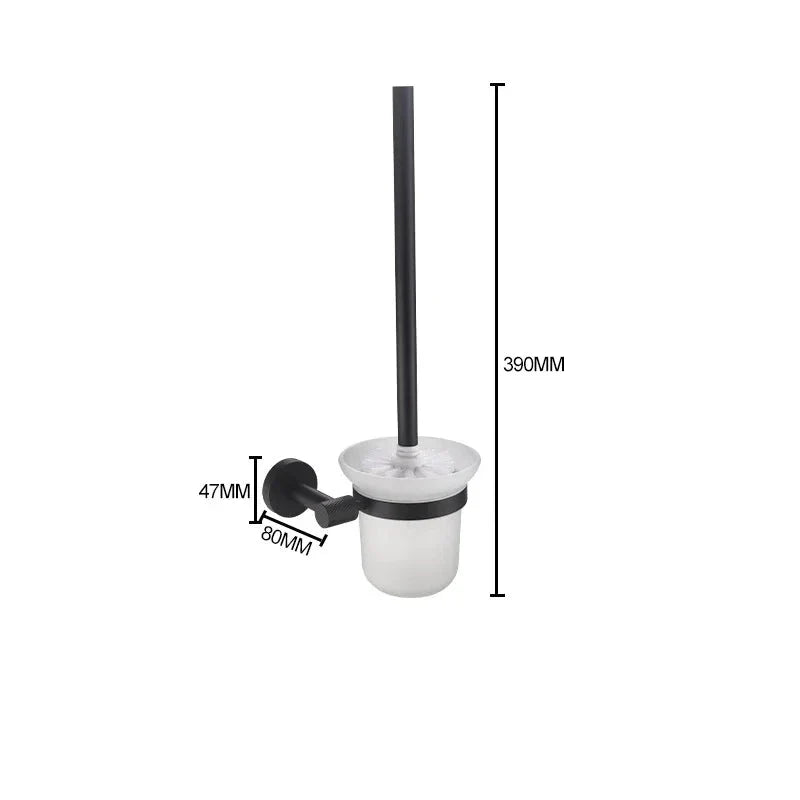 Porte-brosse WC moleté