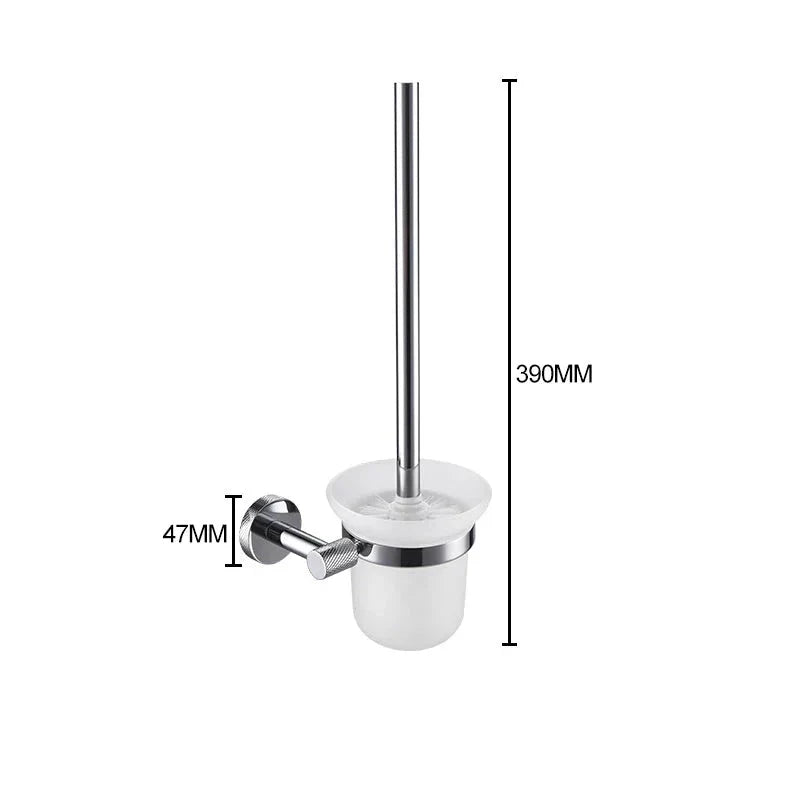 Porte-brosse WC moleté