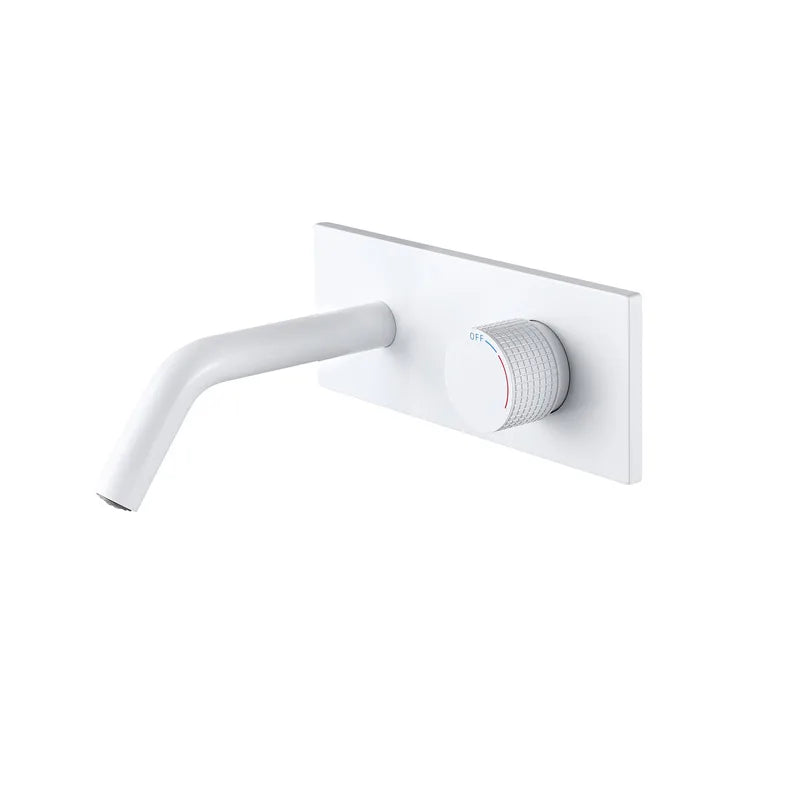 Cassiterite Robinet de Lavabo Mural Moleté, 4 Finitions