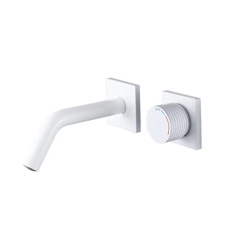 Cassiterite Robinet de Lavabo Mural Moleté, 4 Finitions