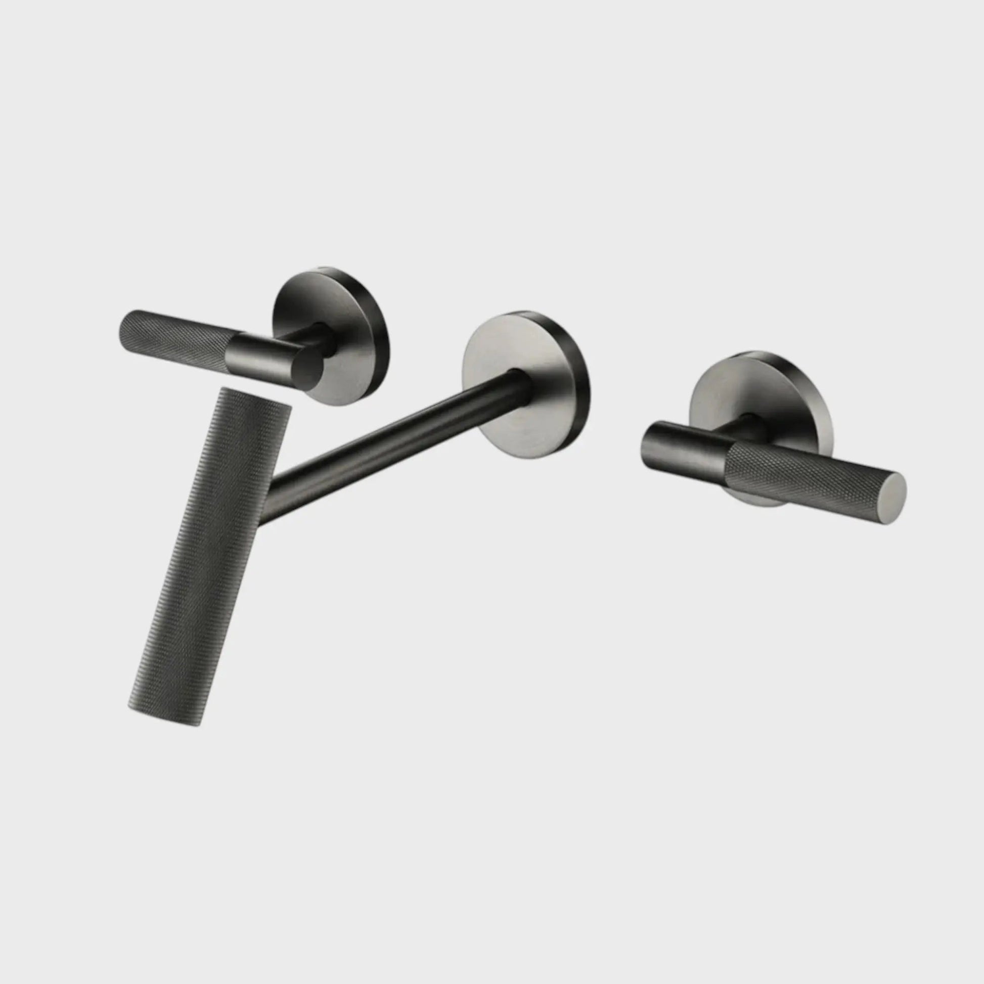 Mitigeur de lavabo encastré anthracite
