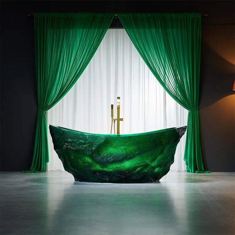 VITRA - Baignoire îlot en résine cristal