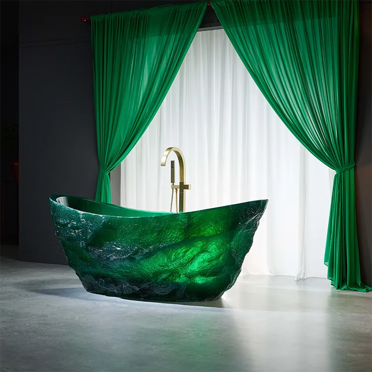 VITRA - Baignoire îlot en résine cristal