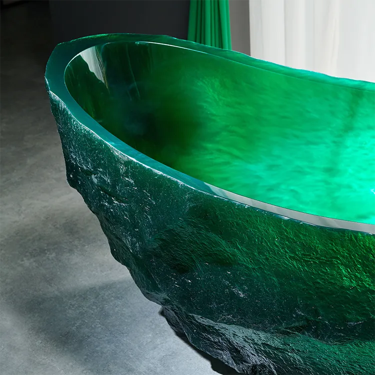 VITRA - Baignoire îlot en résine cristal