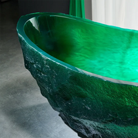 VITRA - Baignoire îlot en résine cristal
