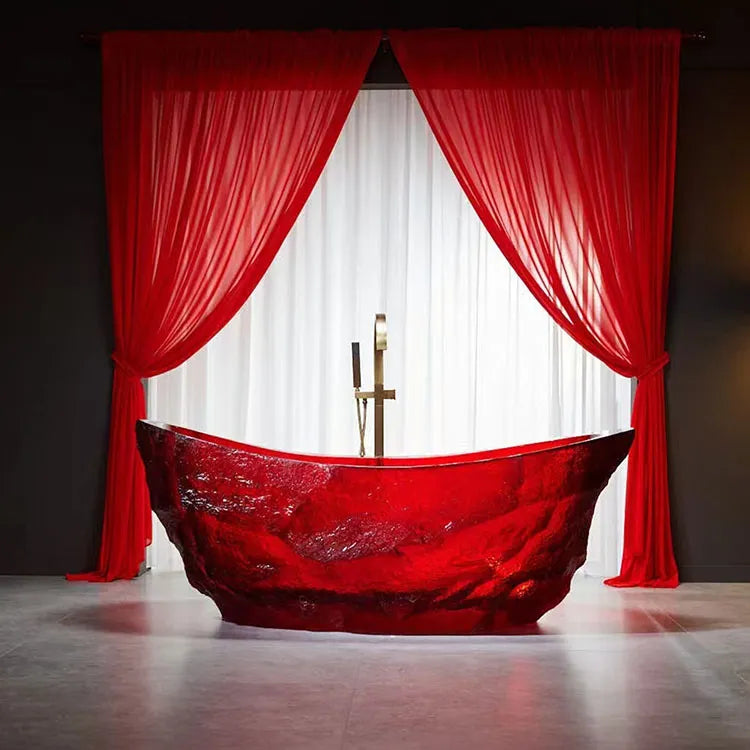 VITRA - Baignoire îlot en résine cristal