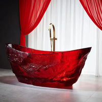 VITRA - Baignoire îlot en résine cristal