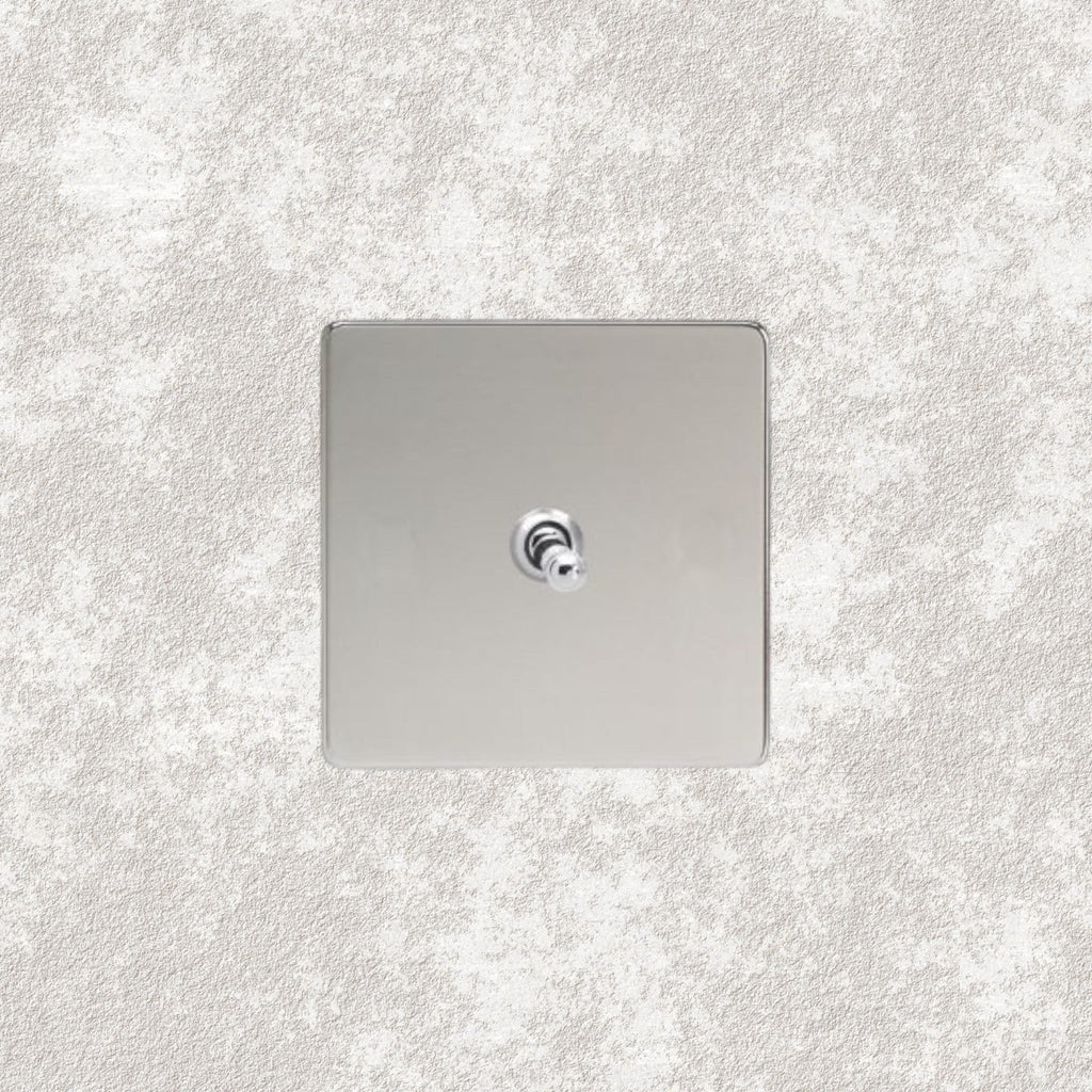 interrupteur va-et-vient simple chrome miroir