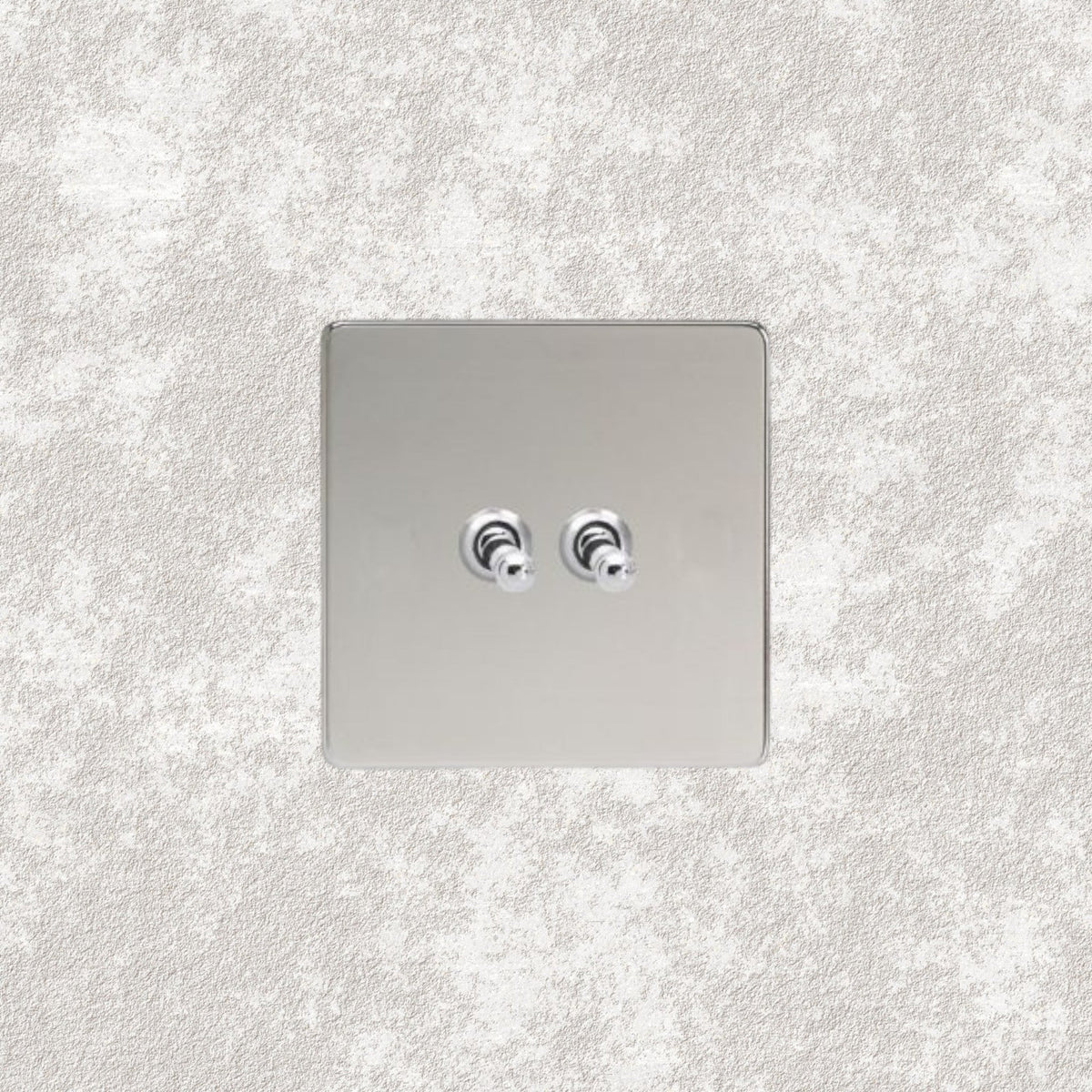 interrupteur va-et-vient double chrome miroir